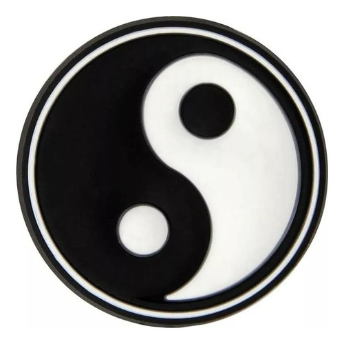 Pin Prendedor  Crocs Jibbitz Heart Color Ying Yang Symbol