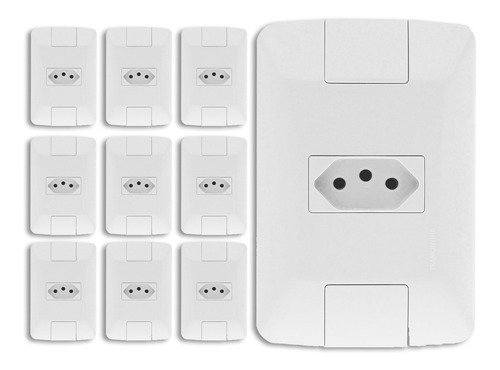 Imagem 3 de 7 de 20 Tomadas Tramontina E 5 Interruptor Aria Completa Oferta