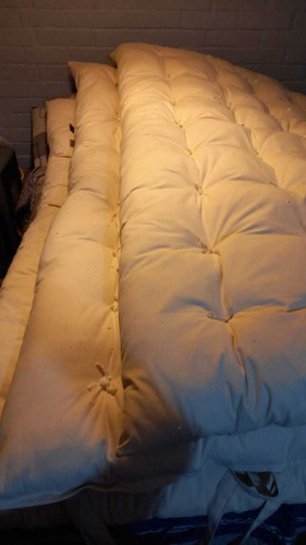 Imagen 2 de 6 de Colchón De Algodón Estilo Futon Japonés De 1 Plaza