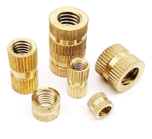 Imagen 2 de 3 de Pack 50 Insertos Impresión 3d Bronce