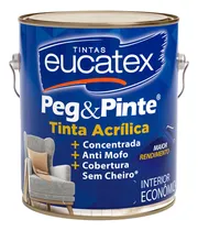 Comprar Tinta Latex Eucatex Peg Pinte acrilico palha sertao 3600ml cor palha do sertão
