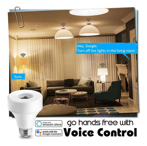 Soporte De Lámpara Wifi Inteligente Para Googlehome Alexa