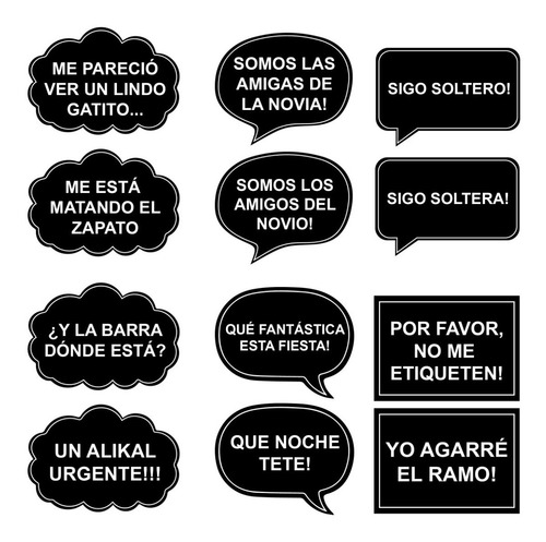 Photo Props Fiesta, Eventos Imprimible. 48 Carteles Frases