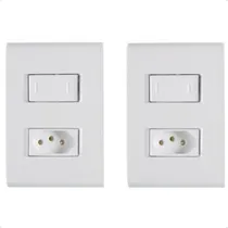 Comprar Kit C\u002F 2 Int. Paralelo+tomada 2p+t 10a Liz Branco Tramontina