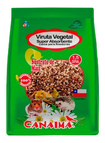 Viruta Vegetal Super Absorbente, Para Roedores 1.5kg