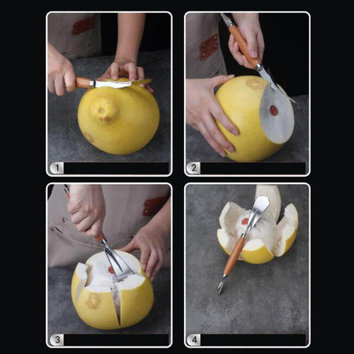 Pelador De Pomelo, Herramienta Manual De Acero Inoxidable,