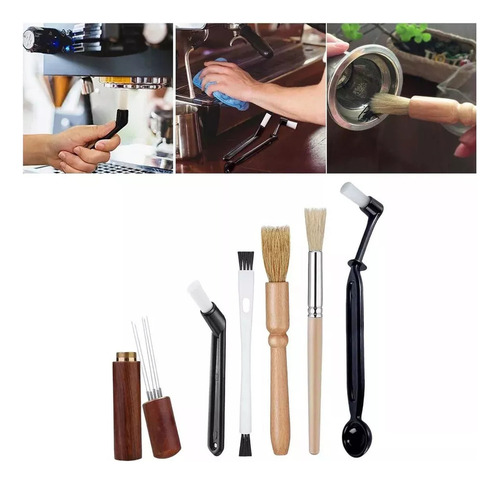 Wyq Cepillo De Limpieza Para Máquina Molinillo De Café, 6