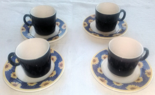 Pocillos De Café Porcelana ( Colombia ) ( 4) (Usado)