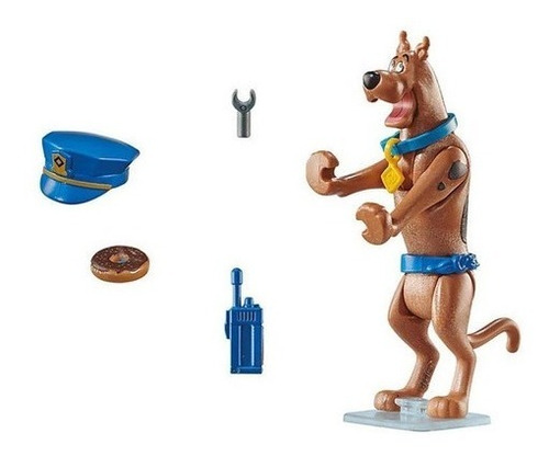 Bloco De Montar Playmobil Boneco Scooby Doo Policial