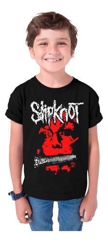 Camiseta Slipknot Integrantes Banda Rock Rostro Cierre