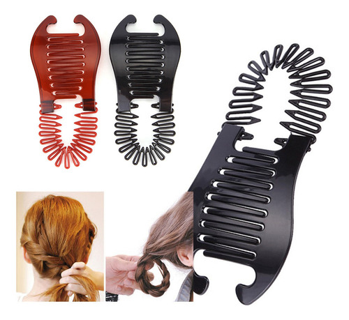 Zh Broches Para Mujer Con Forma Cola Caballo Con Clip Ver