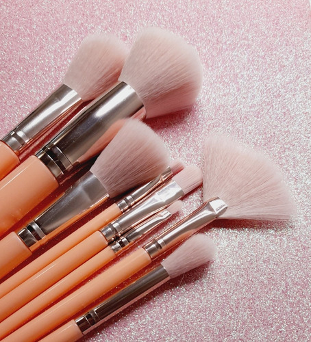 Set 8 Brochas Makeup Brush Pink Series Brochas De Maquillaje