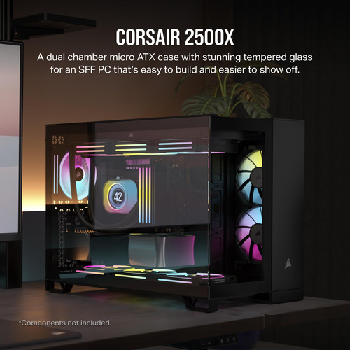 Capa Para Pc Corsair 2500x Small-tower Matx Dual Chamber Pre