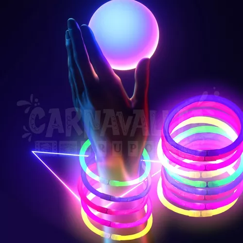 Glow Sticks Pulseras Neon Luminoso!! Encuentralo en Globos Yuli