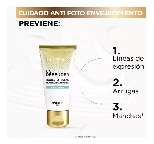 Kit L'oréal Crema Anti-brillo Y Protector Solar Anti-brillo