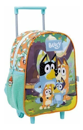 Wabro Mochila Con Carro Jardin Bluey - 12 Pulgadas - 30 Cm