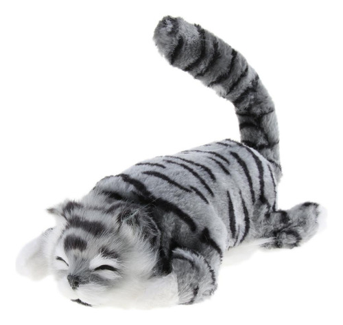 Eléctrico Peluche De Gato Del Balanceo Juguete De Gris