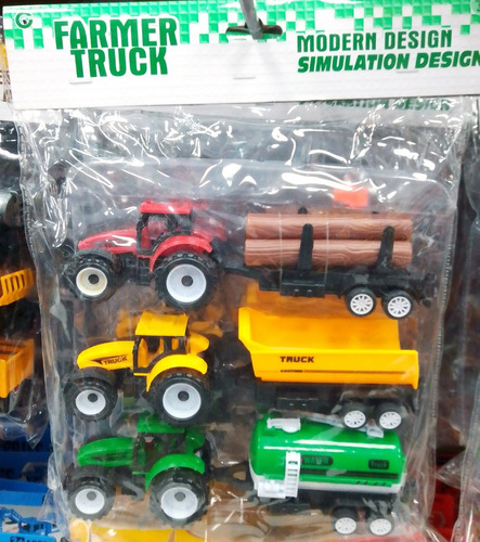 Set Juguete Tractor Niños Diorama Navidad Envio Gratis
