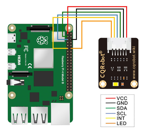 Sensor De Color Tcs34725fn Compatible Con Raspberry Pi/ardui