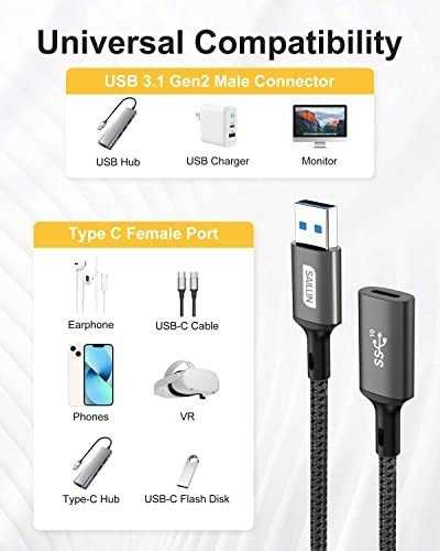 Adaptador Usb Dama 10 Gbps 2 Transmision Dato Velocidad