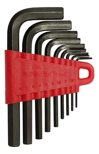 comprar Jogo Chave Hexagonal Allen 1,5-10mm 9 Pecas Gedore Red