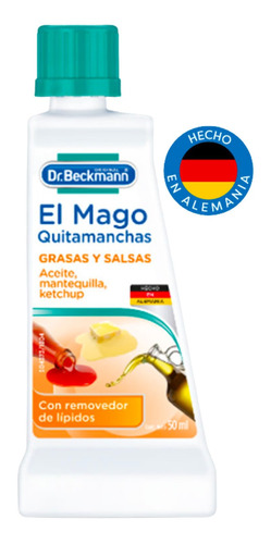 Dr. Beckmann El Mago Quitamanchas Grasas Y Salsas 50 Ml