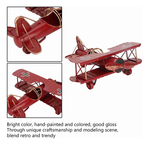 Modelo Biplano Modelo De Avión De Hierro De Alta Calidad