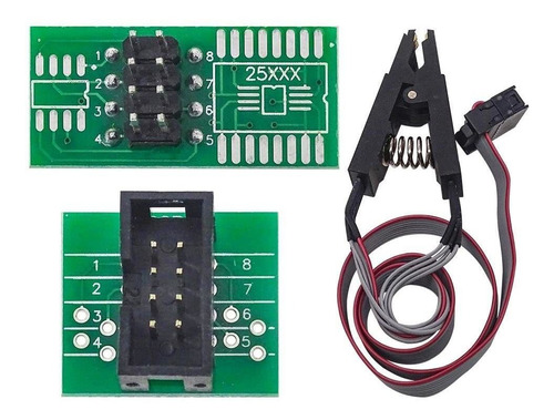 Soic8 Sop8 Clips Prueba Ic Chip Flash 2 Adaptador