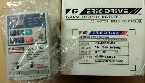 Variador De Velocidad  Eric Drive. 0,5 Hp, Trifasico.