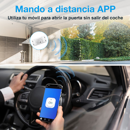 2 Psc Interruptor Inteligente Smart Switch Wifi Para Alexa Interruptor Inteligente Relevador 110v AC Componentes Electronicos