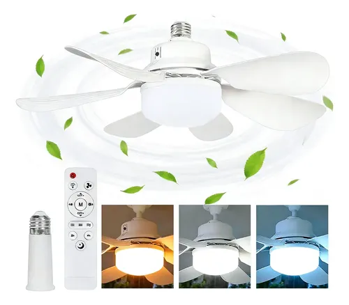 Ventilador De Techo Luz E27