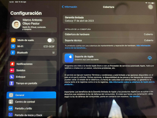 Apple iPad (9ª Generación) 10.2 Wi-fi 64gb - Color Plata (Usado)