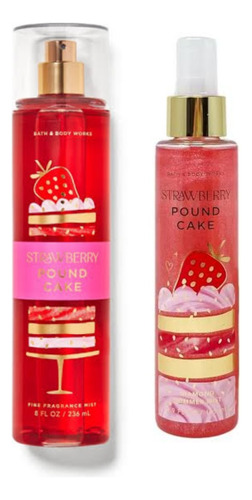 Body Mist Y Body Mist Shimmer Strawberry Pound Cake Bath 