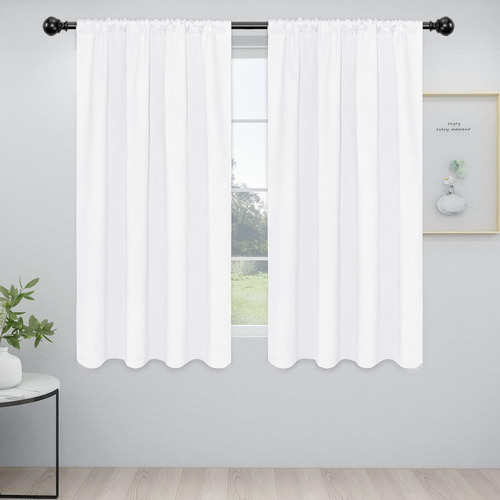 Cortinas Con Bolsillo Para Barra Para Dormitorio, Oscurecimi