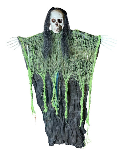 Fantasma Esqueleto Zombie Con Luz Halloween Colgante Terror