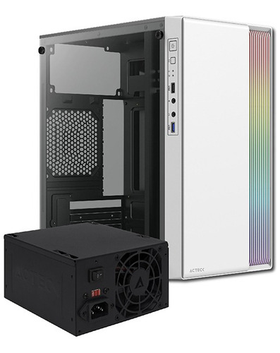 Gabinete Acteck Fusion Ii Gi440 Micro-atx Con Fuente De 500w