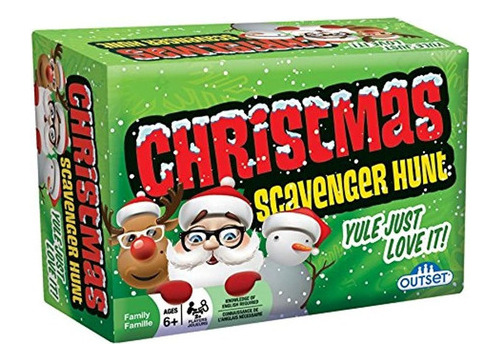 Juego Scavenger Hunt De Navidad - Incluye 220 Tarjetas Con O