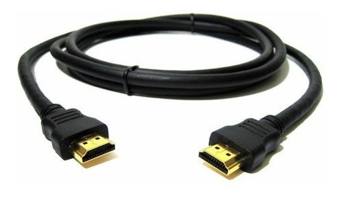 Cable Hdmi A Hdmi Oro 24k Negro 1.5 Mts 1080p Hd