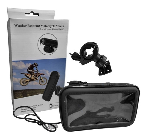 Soporte Porta Celular Moto Impermeable Con Usb Gaona Motos