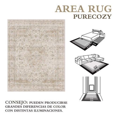 1.8x2.7m Alfombras Persas Vintage Para Sala Tapetes Recamara