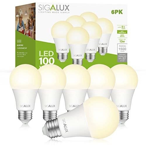 Led Light Bulbs 100 Watt Equivalent Standard Warm Light...
