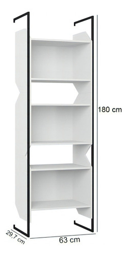 Kit de estantería y mesa Soul Office Ind. Línea blanca