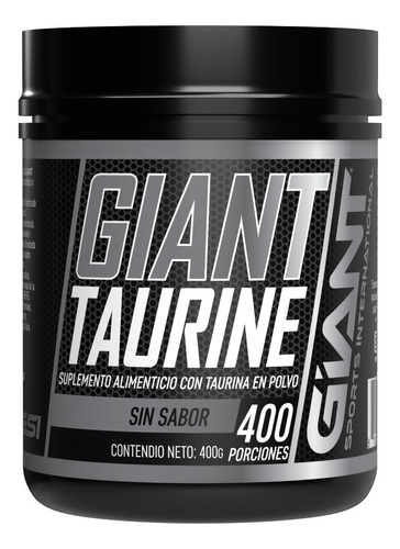 Taurina En Polvo Alta Pureza Giant Sports / 400g / 400 Srv Sabor Sin sabor