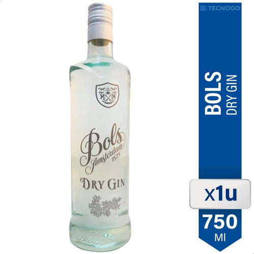 Gin Bols Dry Silver Top For Export 750ml