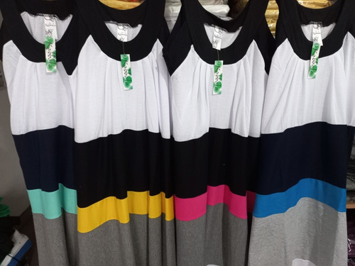Imagen 10 de 10 de Vestido Solero Largo Verano Algodón Pima