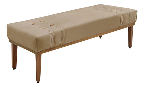 Kit Recamier E Cabeceira Santorini Spz 195cm King Suede Cor Bege-1100