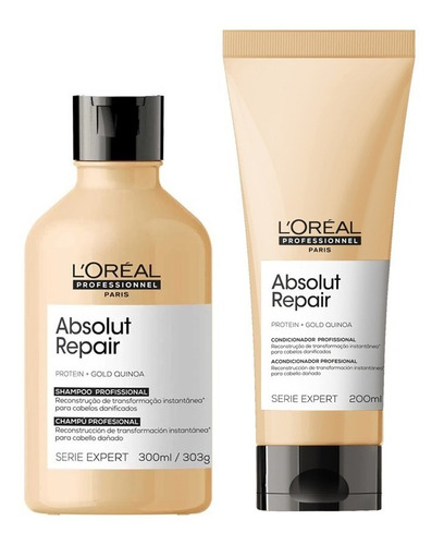 Loreal Kit Absolut Repair Gold Quinoa Duo Pequeno