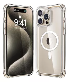 Funda Transparente Magnetica Para iPhone 15 Pro