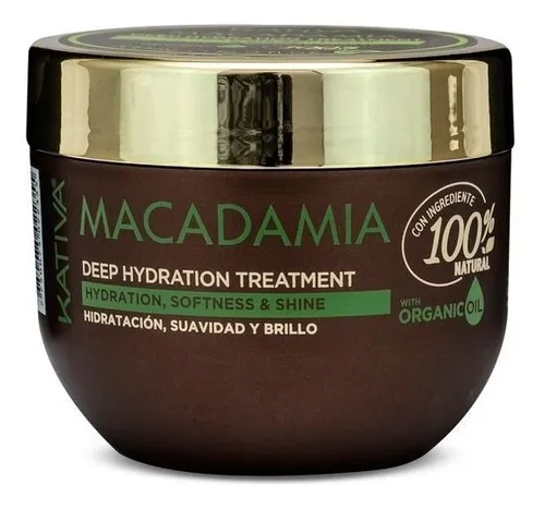 Mascara Tratamiento Macadamia Apto Curly Girl X 250ml Kativa