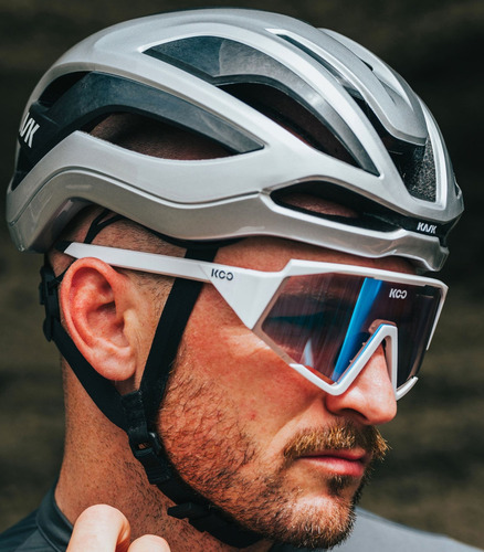 Casco De Ciclismo Kask Elemento Wg11 Color Plateado Talla M